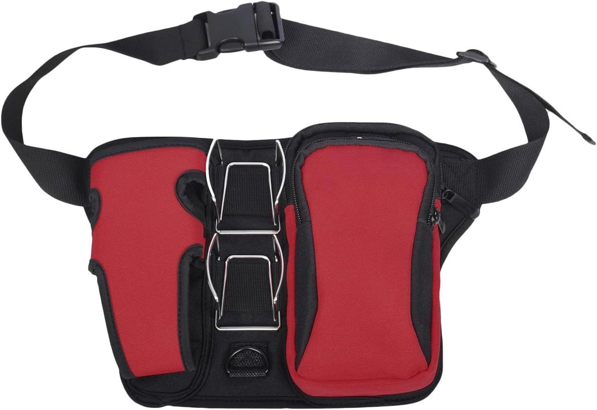 Golftas Organizer - Schoudertas Golf - Sport Organiseren - Lichtgewicht Ontwerp - 21 x 20 x 5 cm - Rood