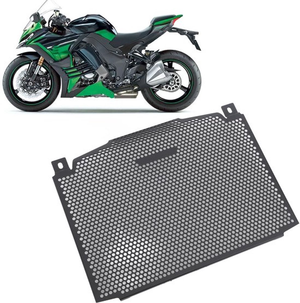 Radiatorgrille Aluminiumlegering - Motorradiatorgrille - Watertankbeschermer - Zwart - Voor 1000SX Z1000SX 2022-2023 - Duurzaam en roestbestendig - Radiatorbeschermer