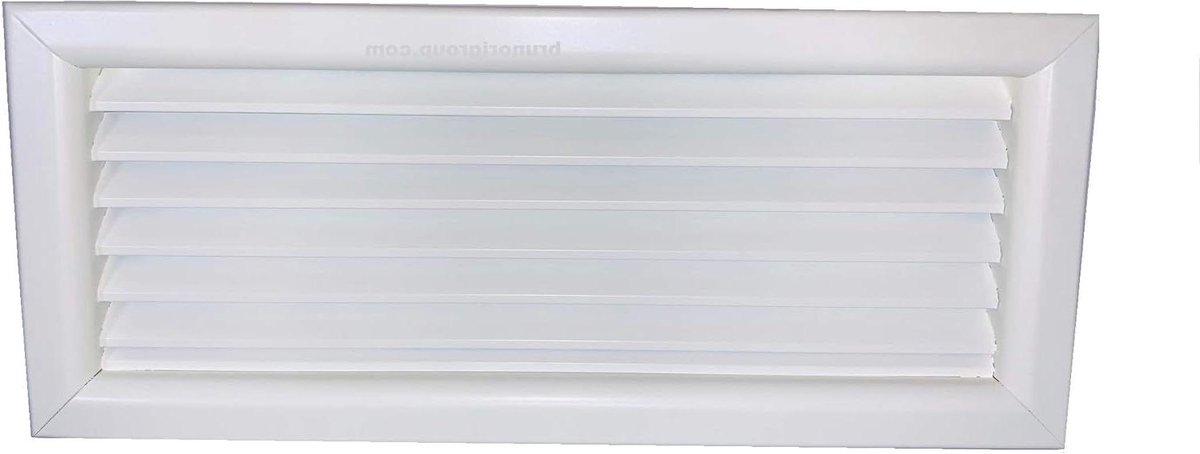 Ventilatierooster - Luchtverdeler Rooster - Ventilatie Aanleggen - Vaste Flap 45 Graden - 600x400 mm - Wit
