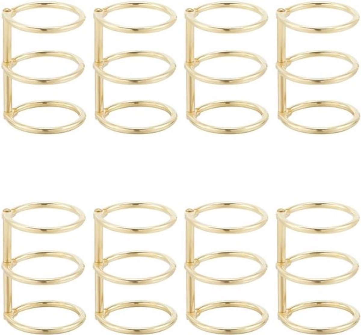 - Metalen Losse Blad Binders - Boekringen 30mm Binnendiameter - Gouden - Snap Split - Scharnierende - Veelzijdig - DIY - Reisdagboek Notitieboek - Fotoalbum Binding - Ruggengraat - Geschikt voor - Flexibel - 10 Stuks.