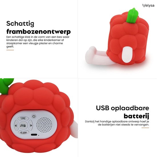 Slaaptrainer Kinderen - Gratis slaapmasker- Kinderwekker - Wekker en Nachtlampje Kinderen - White Noise - Timer - 9 verschillende kleuren - 6 slaapgeluiden - Lichtwekker - van Velysa — afbeelding 2