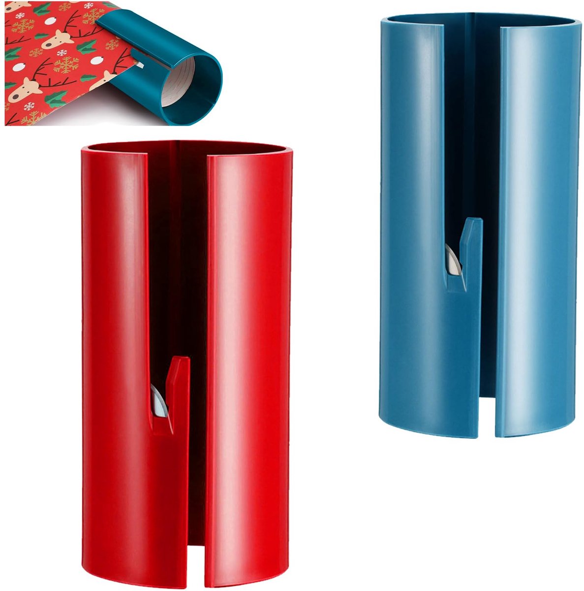 Dailygoods - Creatieve Cadeau Papier Snijder - 2 Stuks Kerstcadeau Verpakking Cutter
