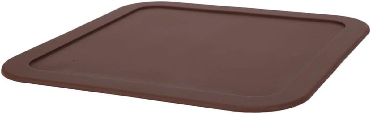 Antislip Voermat Huisdieren - Voermat Mat Placemat Hond Kat - Hygiënisch Eten - Hittebestendig Siliconen - 21.8 cm - Grijs