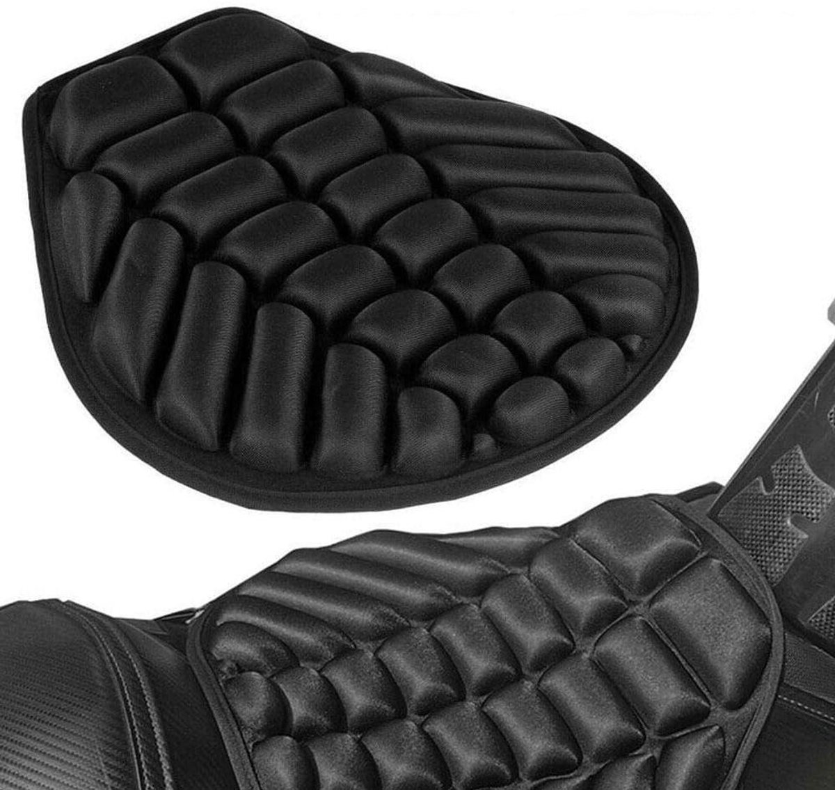 Motorfiets Zitkussen - Motor Kussen - Comfortabel Rijden - Ergonomisch Ontwerp - 375 x 360 mm - Zwart