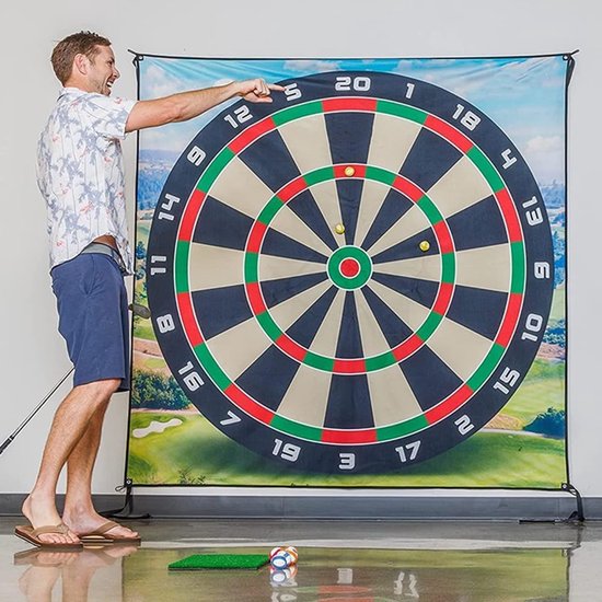 Golf Chipping Speelmat - Golf Trainingsmat - Golf Oefenen - Antislip Ontwerp - 200x200cm - Veelkleurig van GOLF — afbeelding 2