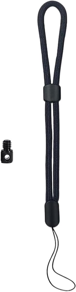 Polsband Camera - Veiligheidshouder Camera - Fotografie Stabiliteit - Verstelbare Veiligheidsgordel - 15 cm touwlengte - Zwart