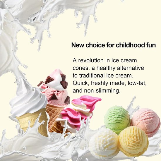 Soft Serve IJsmachine - Yoghurt Maker Sorter - Desserts Maken - Dubbele Blender - 1000 ml - Wit — afbeelding 4