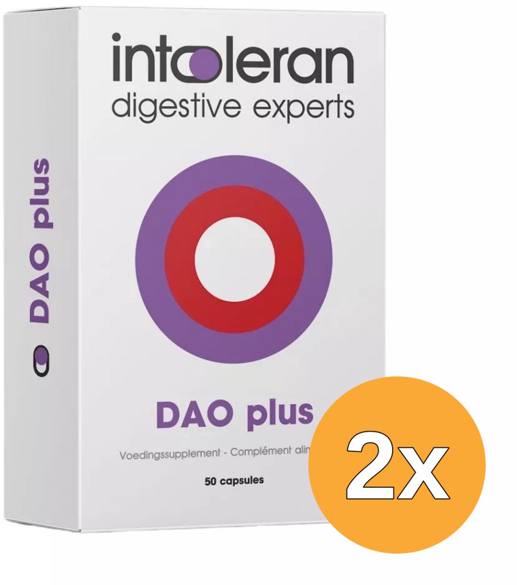 2x Intoleran DAO plus (50 capsules)
