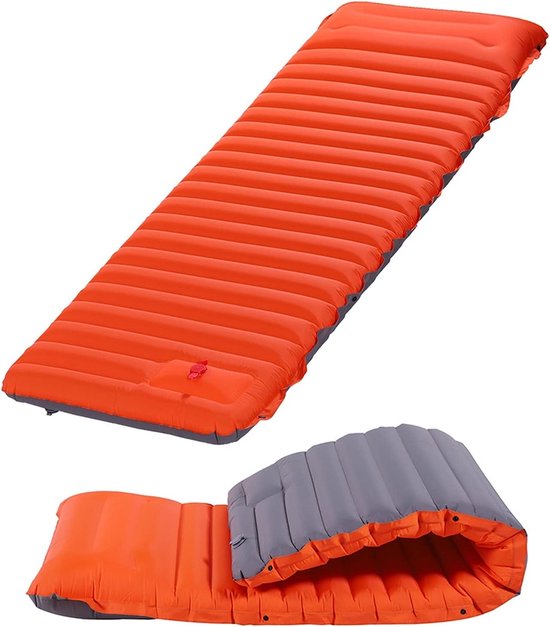 Camping Slaapmat - Luchtbed Matras - Kamperen Reizen - Zelfopblazend Waterdicht - 195 x 70 cm - Blauw Groen van Camping — afbeelding 3
