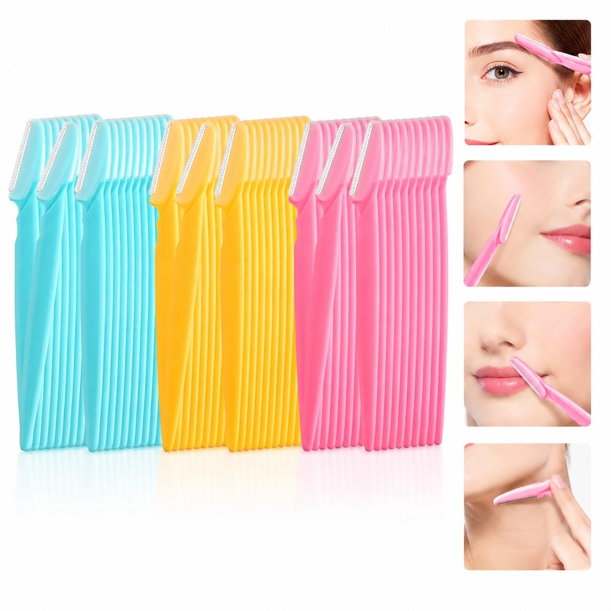 Dailygoods - 60pcs Eyebrow Razor Shaper voor Gezichtshaar Verwijdering