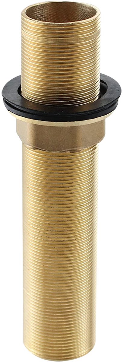 Dailygoods- Kraanarmaturen - Nippel-contramoerset - Verlengingsbuis - Schroefdraadpijp - Bevestigingsas - Massief Messing - 15 cm Lengte - Kraanverlenger