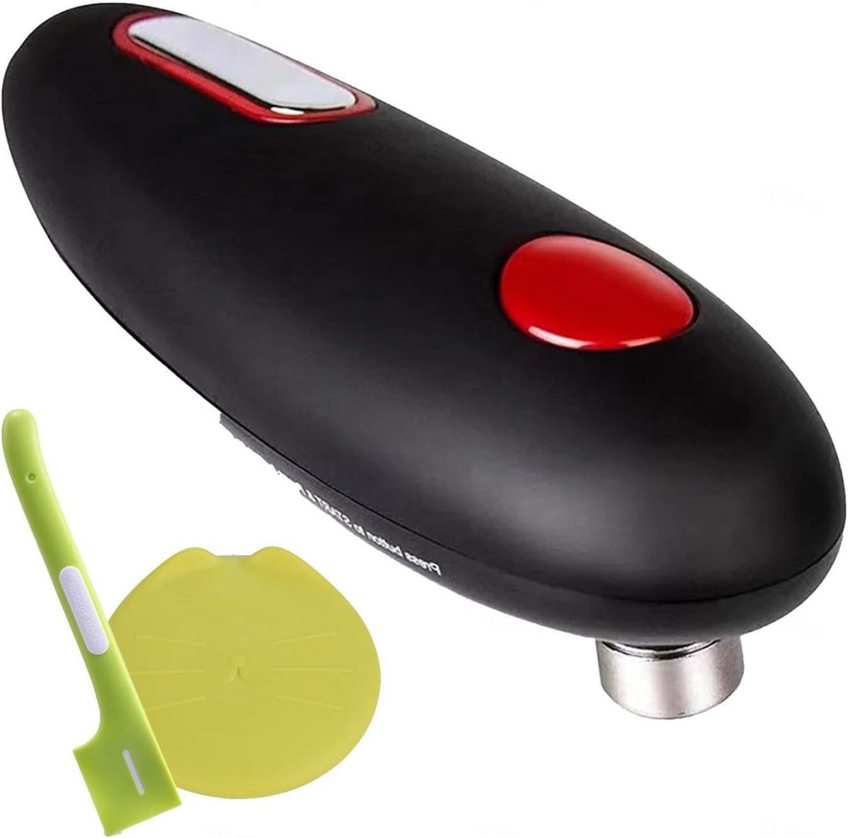 Elektrische Blikopener - Automatische opener - Keuken Assistentie - Gladde rand snijden - 17 x 7 x 6 cm - Zwart