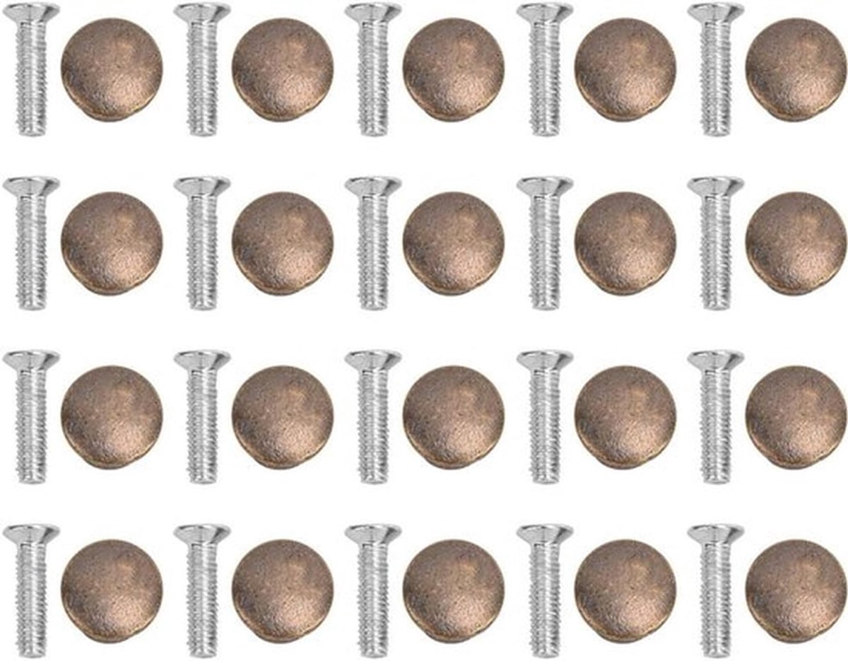Mini dozen knoppen met schroeven voor sieraden en meubels