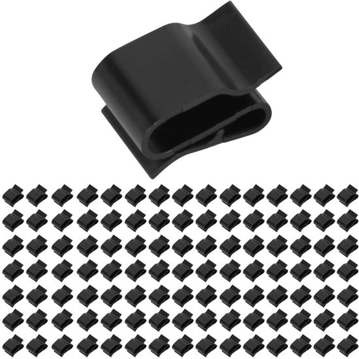 Draadclips - Plastic kabelclip PV-klem trailerframe, voor kajaks, vissersboten, trailers en werkbanken (100 stuks)