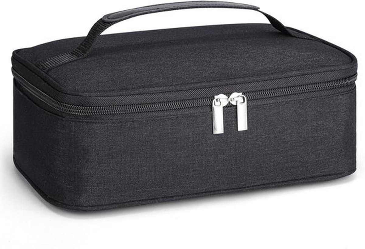 Geïsoleerde Lunchtas 4L voor Mannen en Vrouwen - Draagbare Koeltas voor Lunchboxen - Herbruikbare Lunchtassen voor Kinderen, School, Kantoor en Picknick - Zwart
