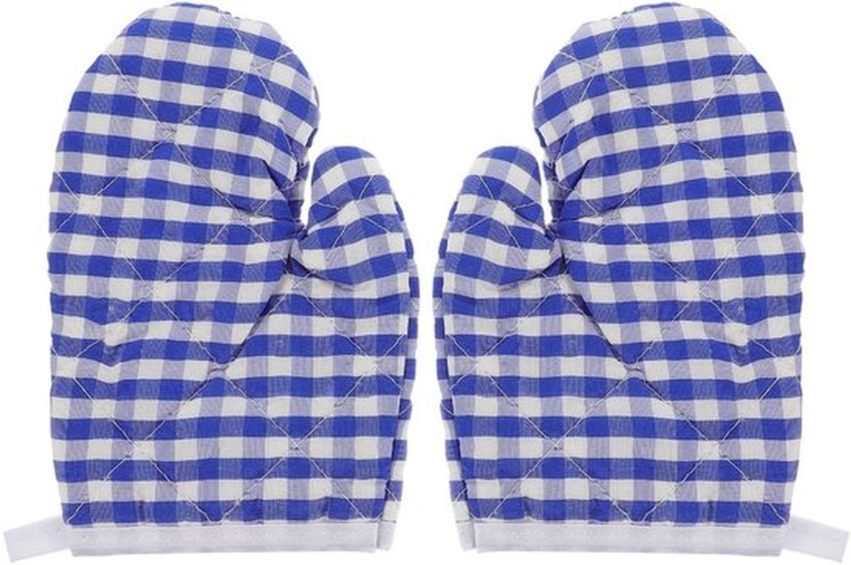 - Kinderovenwanten - Hittebestendige kookhandschoenen - Hemelsblauw - Veilig voor kinderen - Ideaal voor het koken - 2 stuks