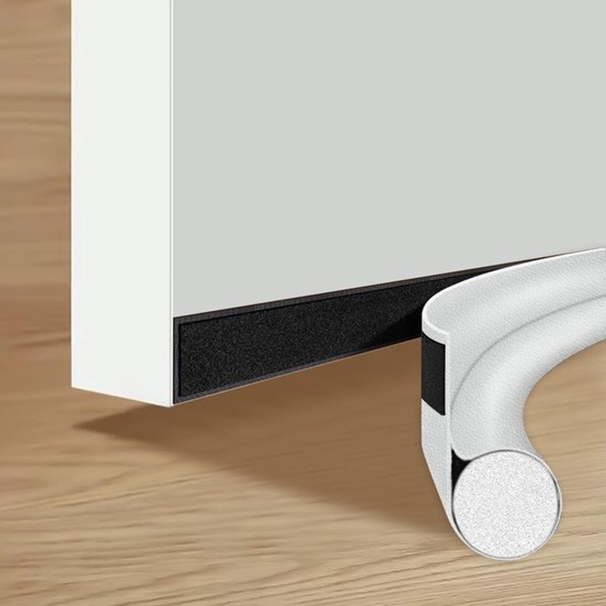 - Deur tochtstrip - Tochtwerend - Geluidsreductie - 96cm - Isolatie - Energiezuinig - Geschikt voor appartementen - Wit