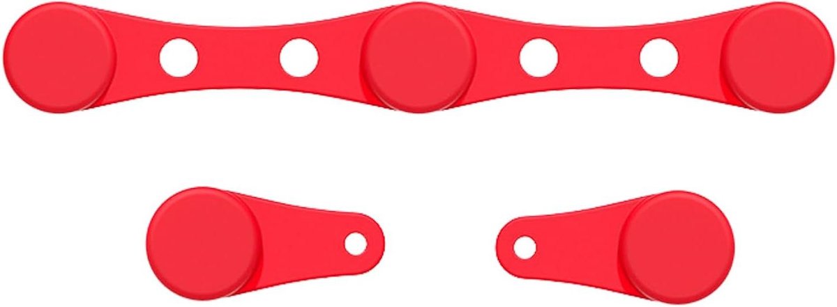Airfryer Siliconen Magneten - Airfryer Accessoires - Bakken en Braden - Hittebestendig Ontwerp - 10.2 x 1.4 cm - Rood