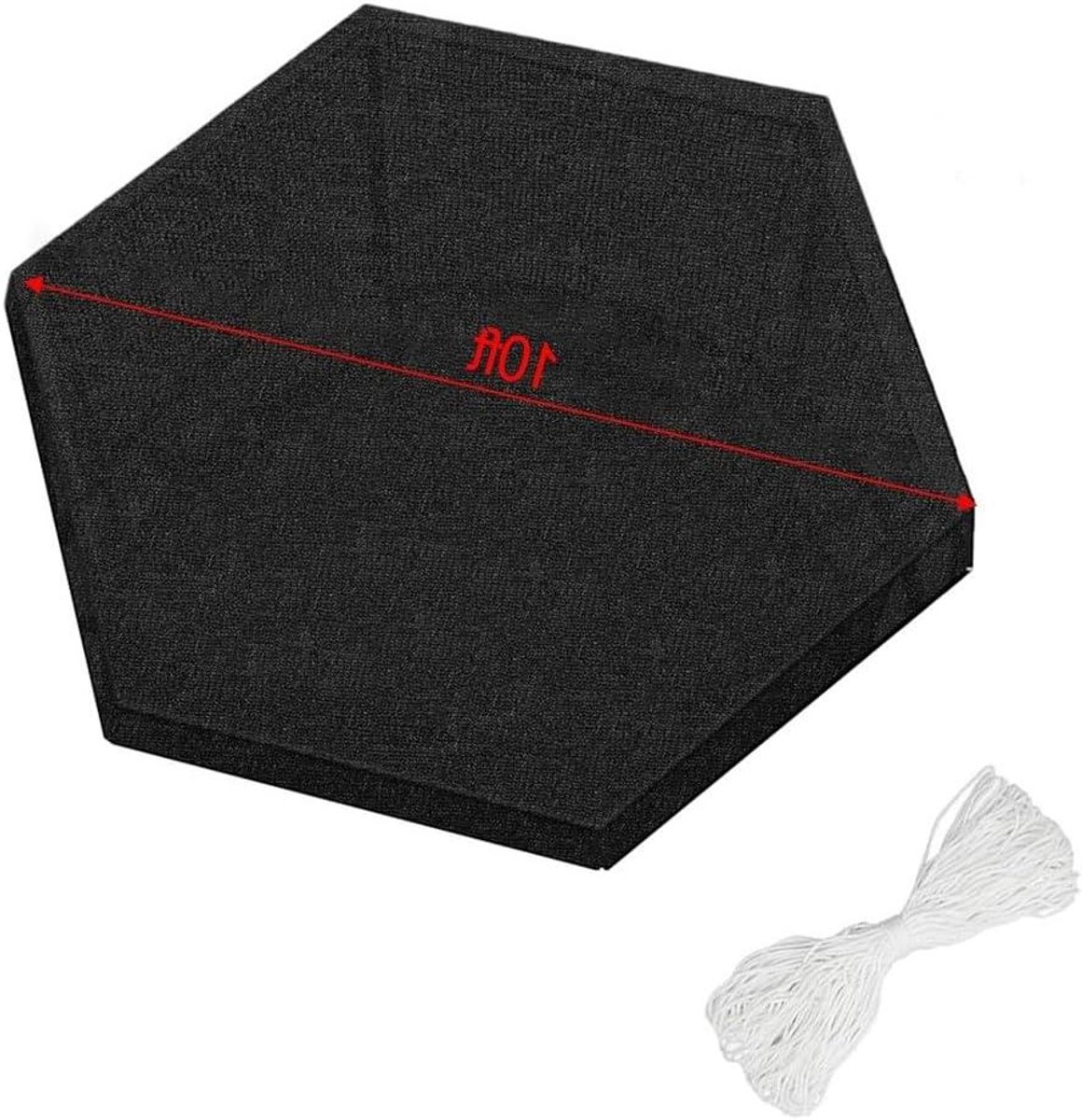 Rebounder Zonnescherm - Trampoline Cover - Buiten Sporten - Koelend Effect - 3.5 m - Zwart