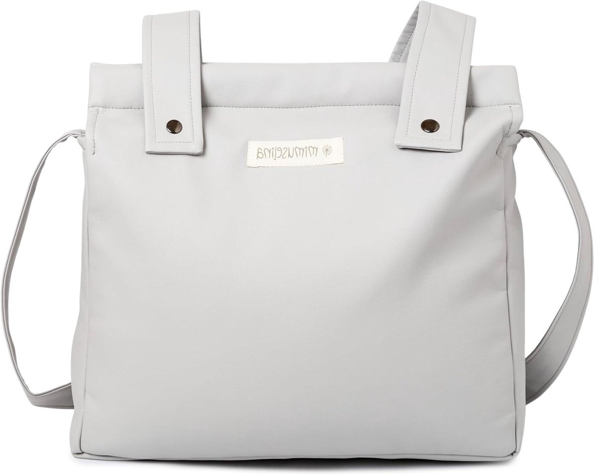Mimuselina Luiertas - Baby tas - Baby verzorging - Praktisch en functioneel - 37 x 32 x 11 cm - Ecru