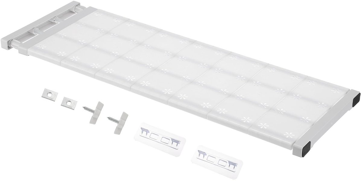 Dailygoods - Uittrekbare Kledingkast Spanrek - Verstelbaar van 73 cm tot 125 cm