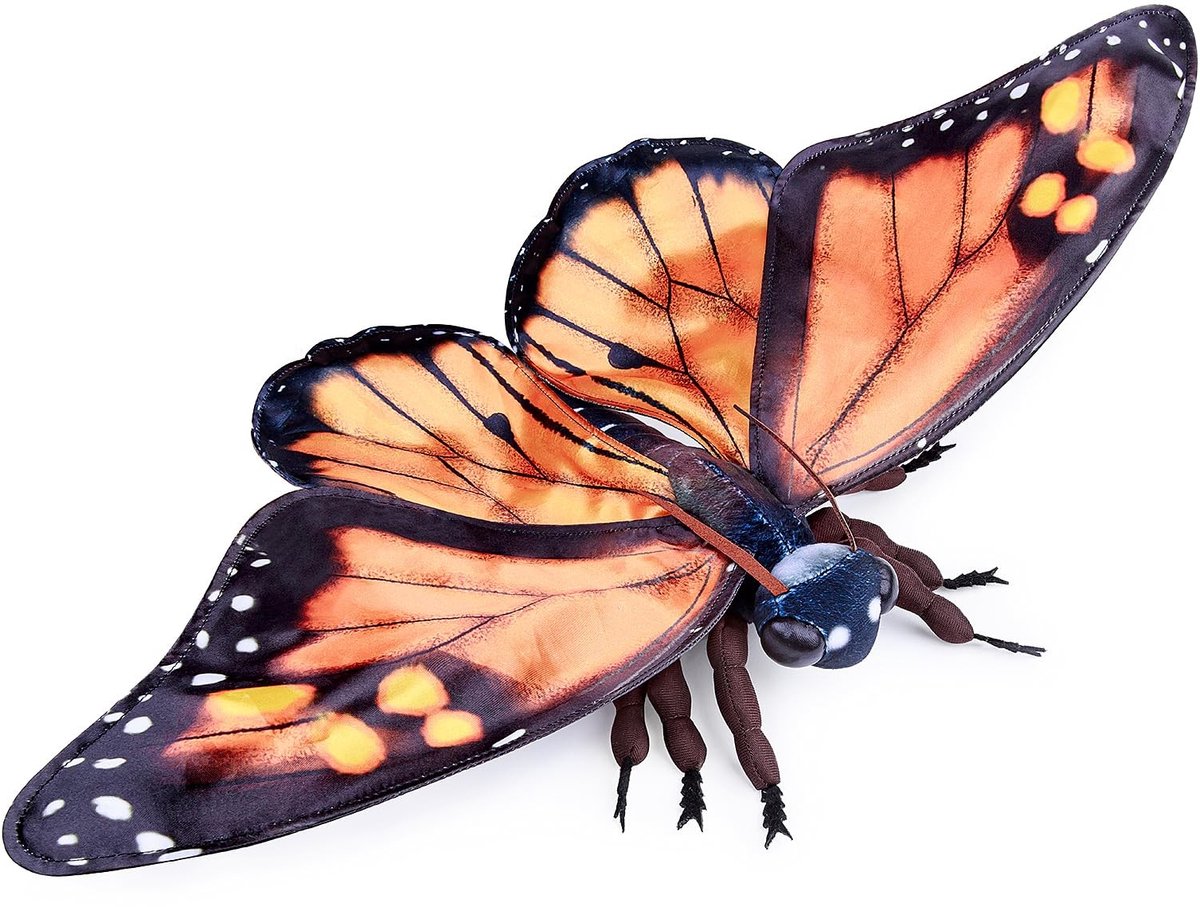 Dailygoods - Monarch Vlinder Pluche Speelgoed - Schattige Cadeau voor Kinderen