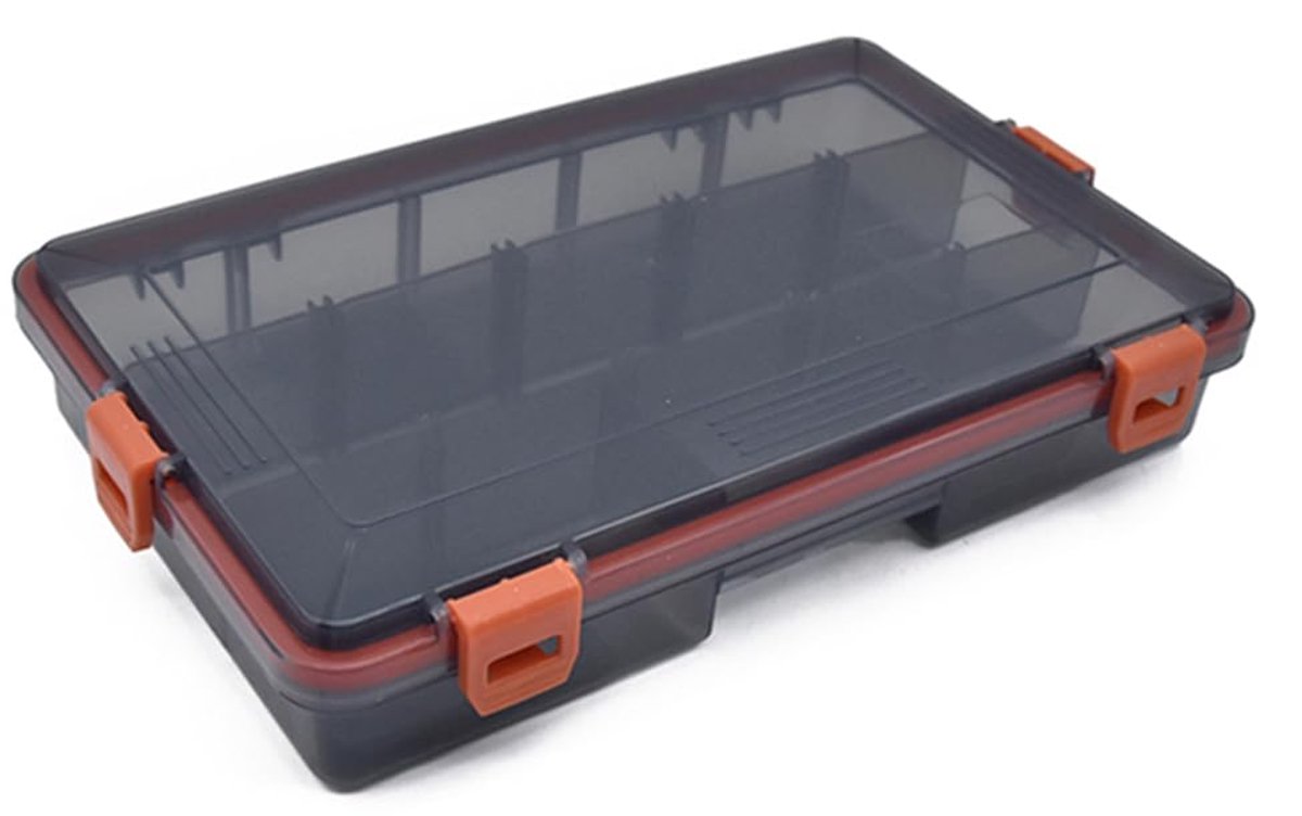 Dailygoods- Visgerei Dubbelzijdige Opbergdoos - Transparante Plastic Vissen Lokken Doos - Waterdicht - Slijtvast - Lekvrij - Zichtbaar Ontwerp - Tacklebox