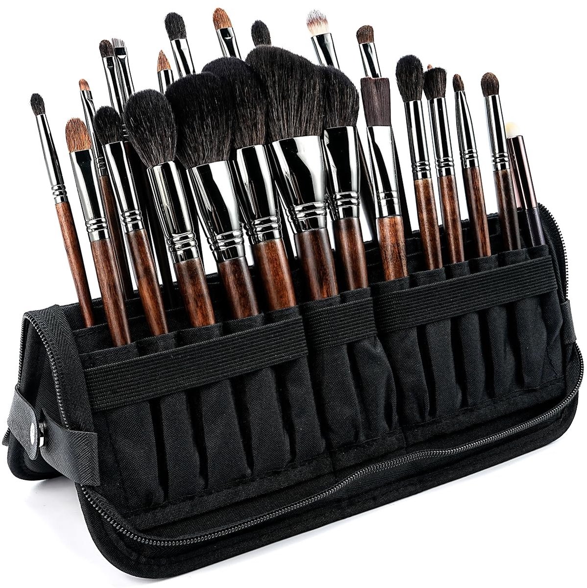 Dailygoods - Waterdichte Reizen Makeup Borstelhouder - Zwart