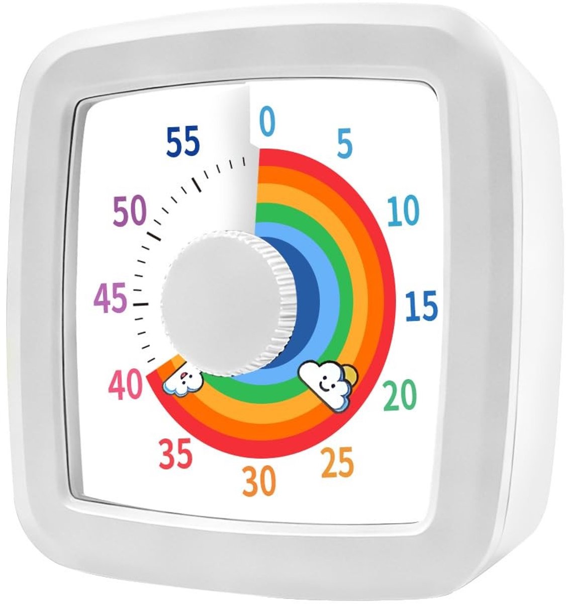 Dailygoods- Visuele Timer 60 Minuten - Afteltimer - Tijdmanagement Gereedschap - Bureau Timer - Keuken Timer - Groot Scherm