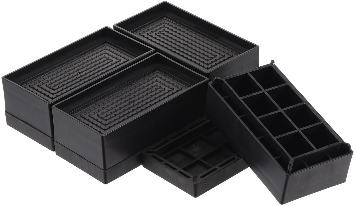 Dailygoods - Set van 4 Verstelbare Bed Voetsteunen - Robuuste Meubelverhogers voor Bed, Bank en Tafel