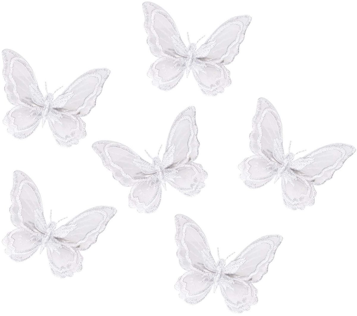 Dailygoods - 6 Stuks Vlinder Haarclips voor Dames en Meisjes