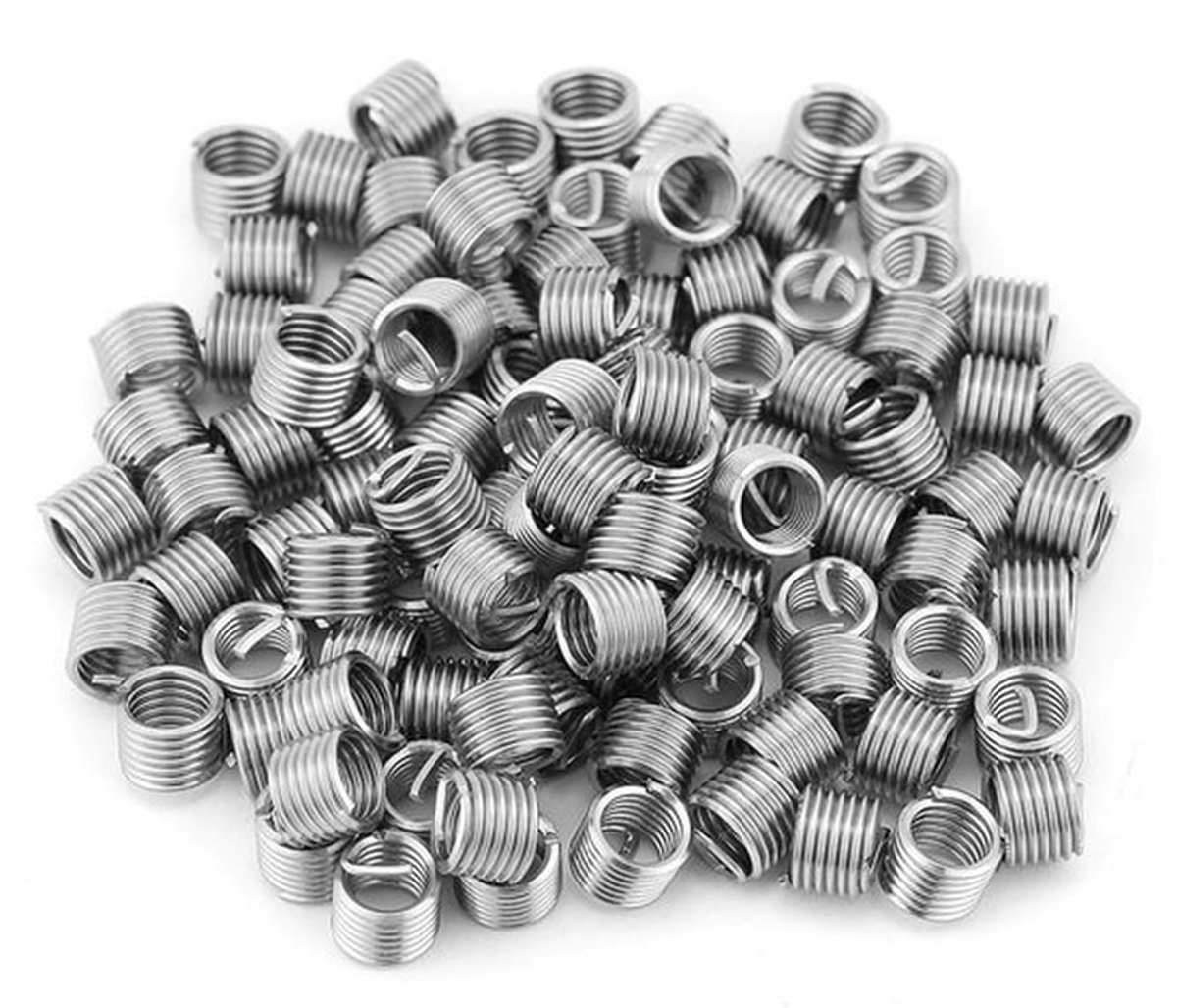 - Draad Inserts M6 - Schroefdraad Reparatieset - 100 Stuks - Roestvrij Staal - Draad Mouw - Geschikt voor Diverse Toepassingen