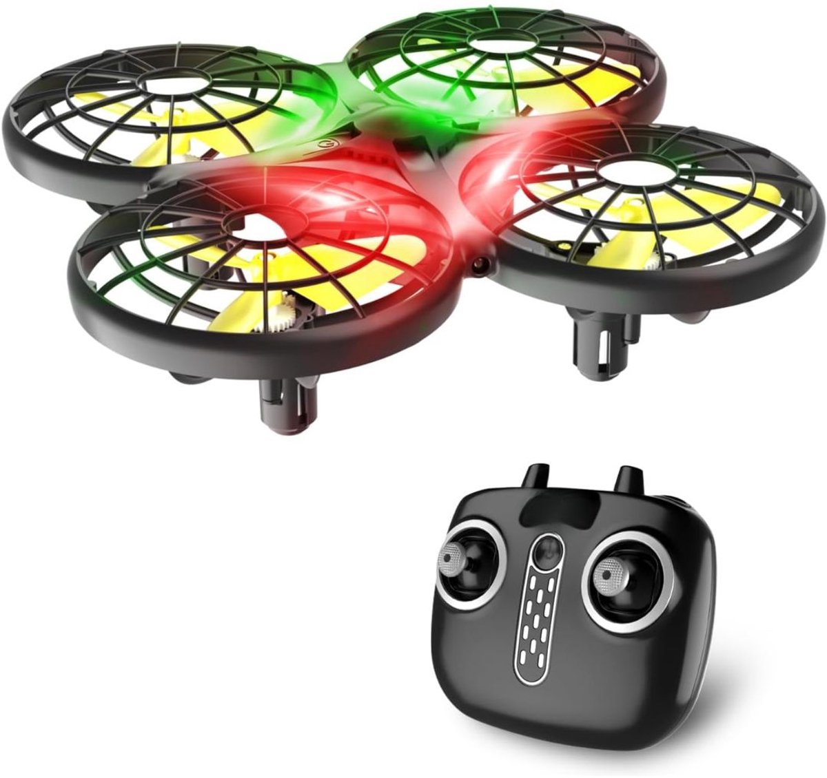 JCP® Drone - Drone met Camera - Drone voor Kinderen - Geel - 13cm x 13cm x 4cm