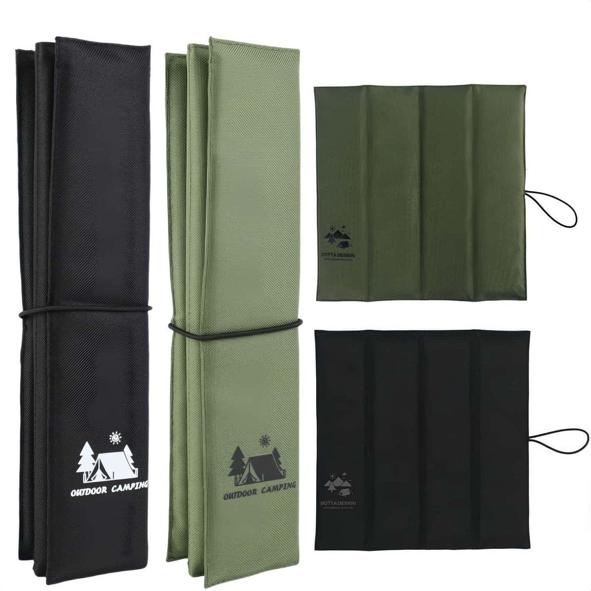 Set van 2 Outdoor Zitkussens, Thermo en Waterdicht, Faltbaar en Wasbaar