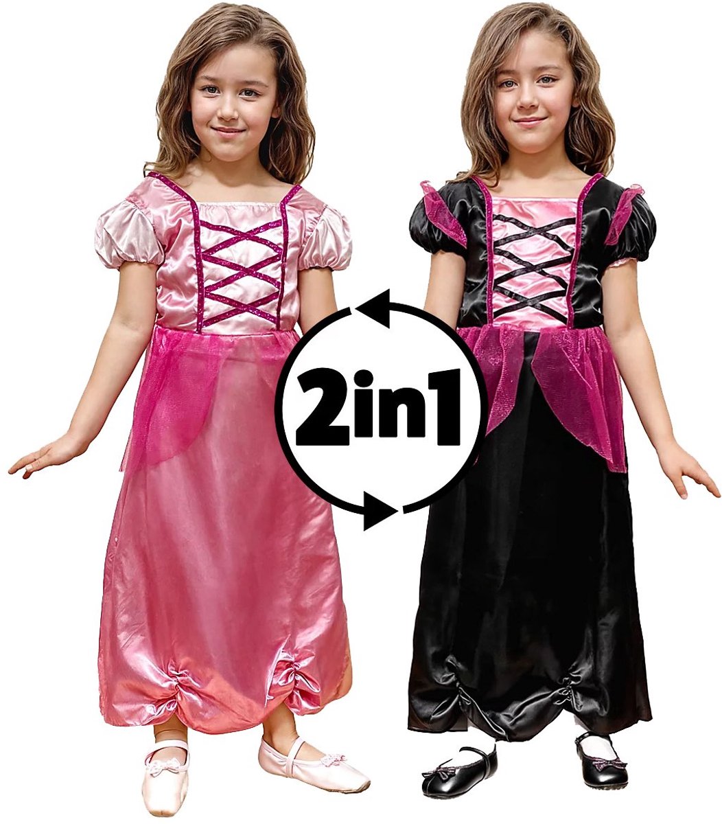 2-in-1 Prinsessenkostuum & Heksenkostuum voor kinderen