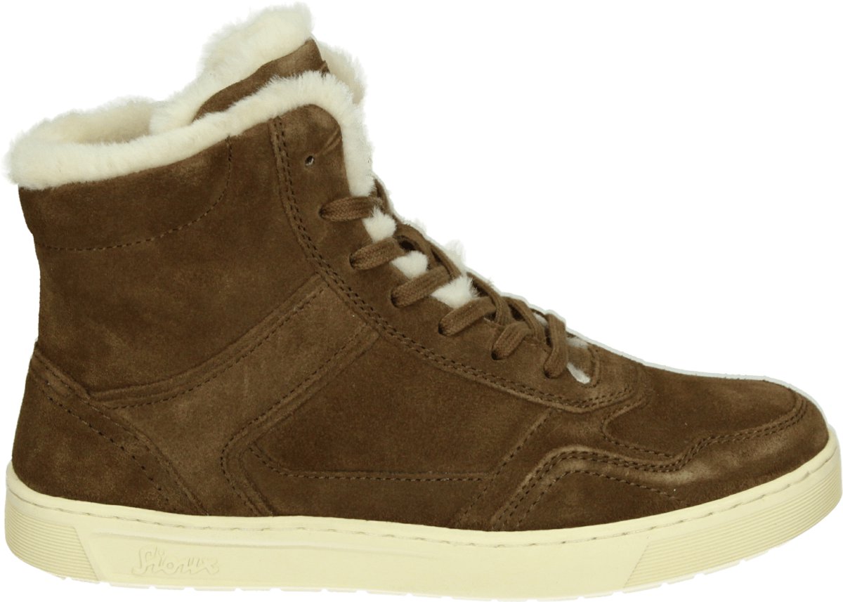 Sioux - MAITES SNEAK 006-LF - Hoge sneakersVeterbootsDames veterschoenenDames sneakersHalf-hoge schoenen - Kleur: Cognac - Maat: 37