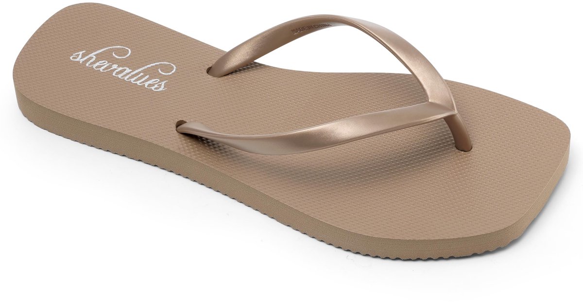 Olanly -Slim Slippers - Dames Slippers - Comfortable Slippers -38-Goud