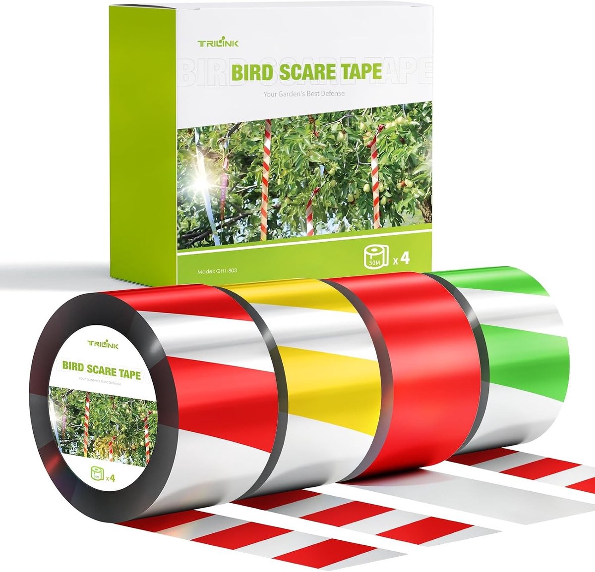 Vogelwerende Tape - Reflecterend - 50 Meter per Rol - Duurzaam Polyester - Voor Tuin en Balkon