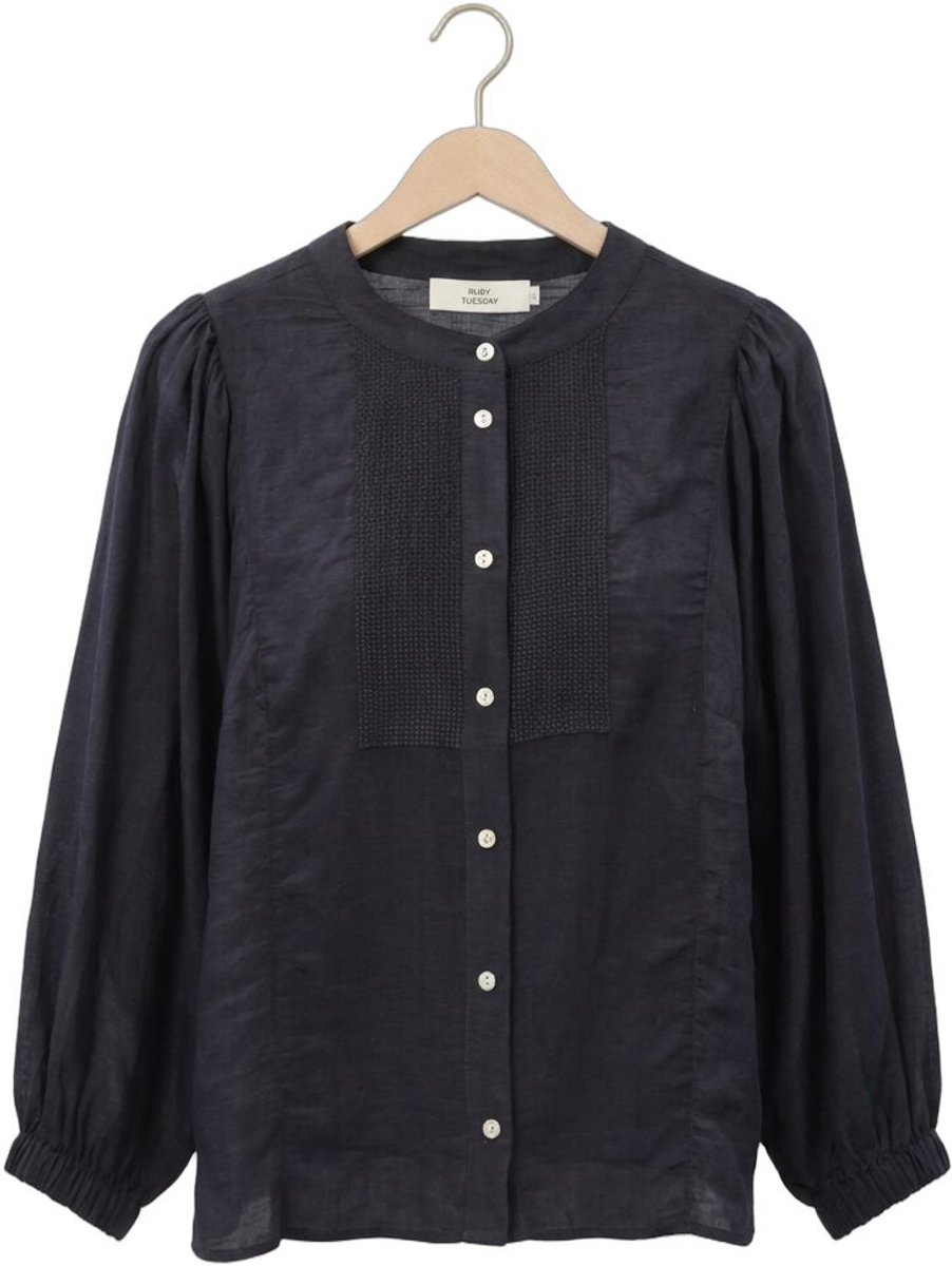 Ruby Tuesday Illiez Blouses Dames - Donkerblauw - Maat 36