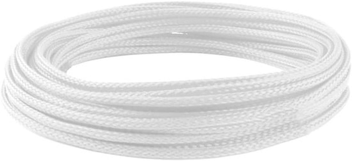 Uitbreidbare kabelsleeves voor kabelbeheer - wit - 10 meter