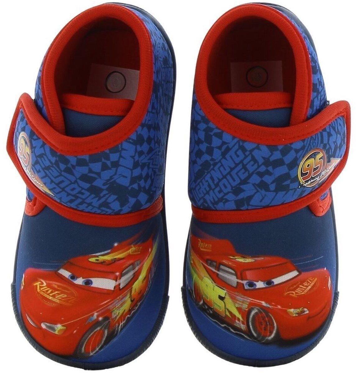 Disney Cars - Pantoffels voor jongens - Lightning McQueen Sloffen voor kinderen met klittenbandsluiting en Bliksem - Maat 26 - Blauw
