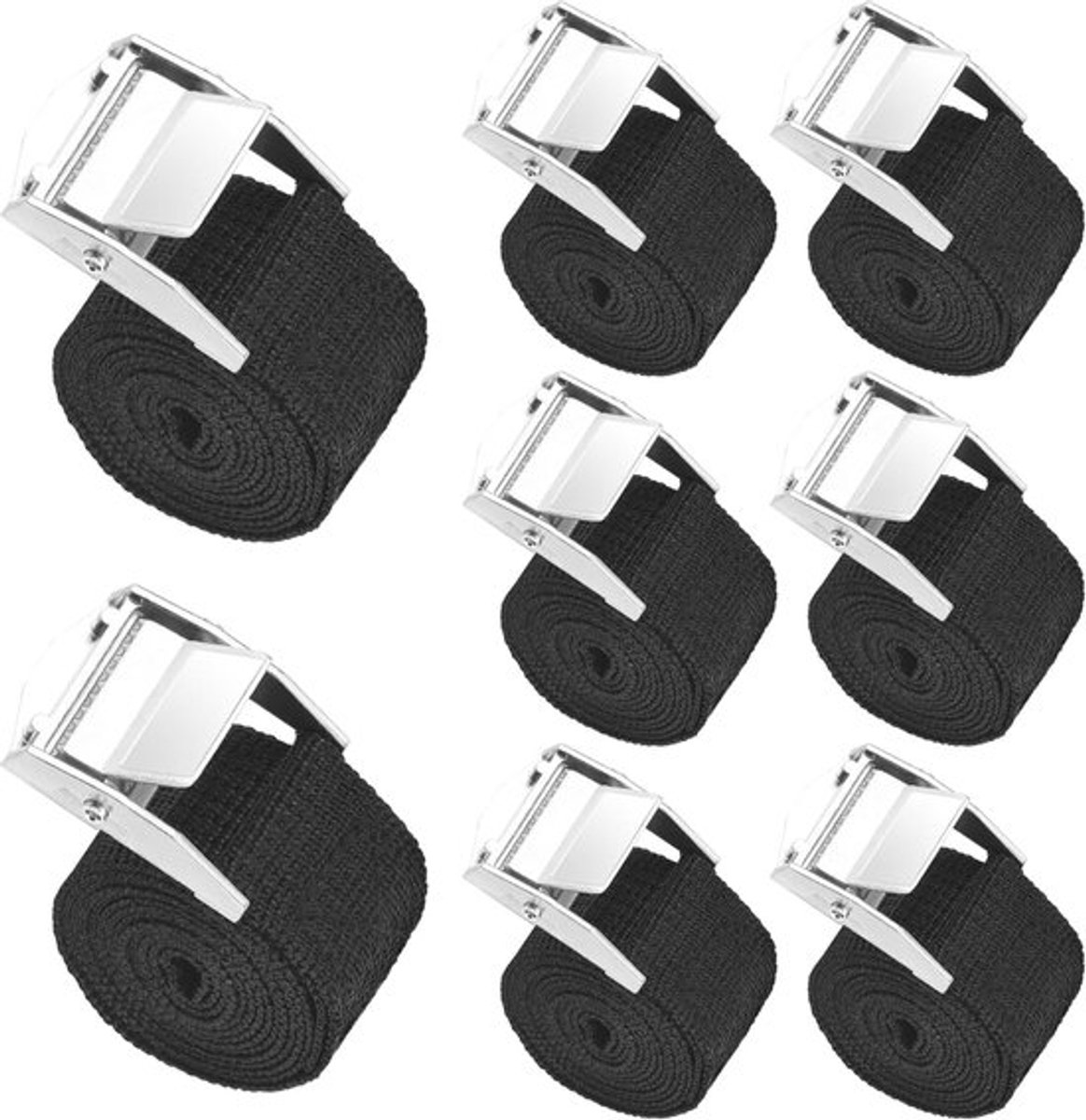 25 mm ratchet riem met zinklegering klemgesp voor motorfiets - auto - fietsdrager - bagage - verhuizing - trekvermogen