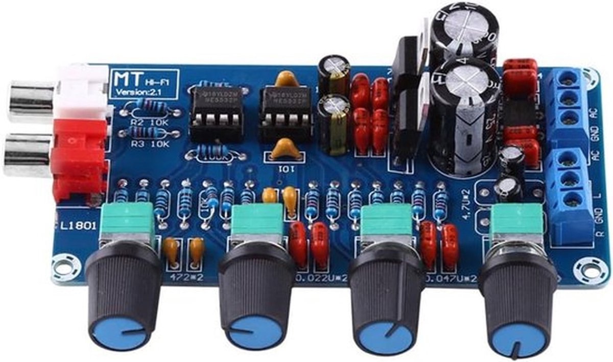 HIFI Voorversterker Controlekaart met OP-AMP en NE5532, inclusief Volumeregeling