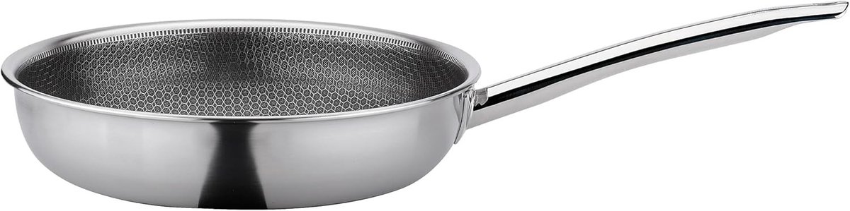 Braadpan - Roestvrij Staal - Ø 28 cm - PFAS-vrije Antiaanbaklaag - Geschikt voor Inductie
