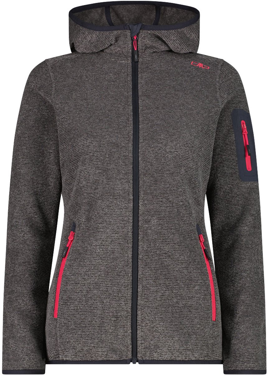Dames fleece met capuchon CMP Antraciet