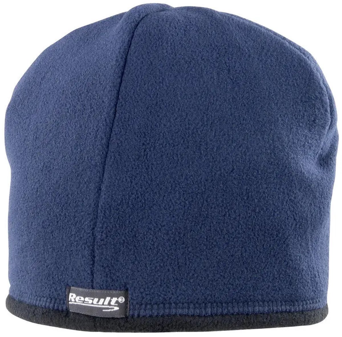 Result Reversible Microfleece Bob Hat RT142 - Navy/Black - M
