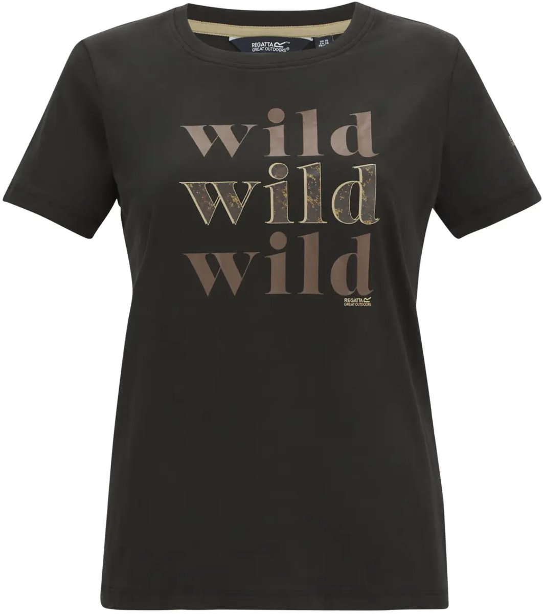 T-shirt dames Regatta Filandra VX Zwart