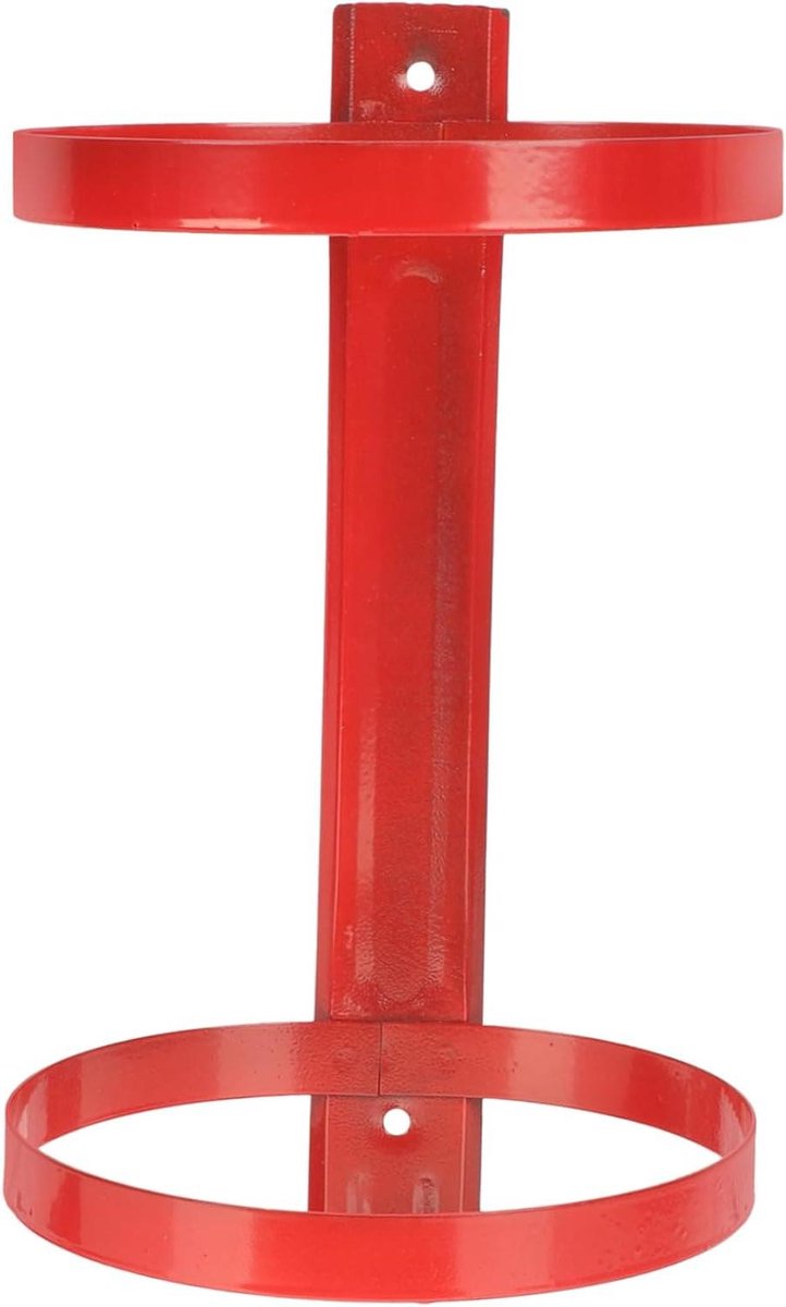 Brandblusser Hanger - Muurbeugel Brandblusser - Veiligheid Thuis - Roestvrij Staal - 27x15cm - Rood