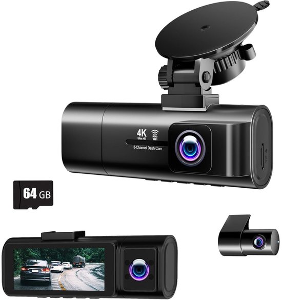 Zavio® Dashcam voor Auto - Auto Camera - Dashcam Voor en Achter Draadloos