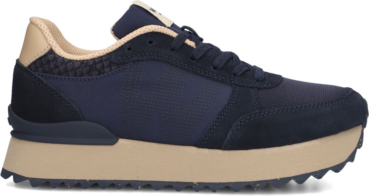 Woden Ronja Plateau Sneakers - Dames - Blauw - Maat 39